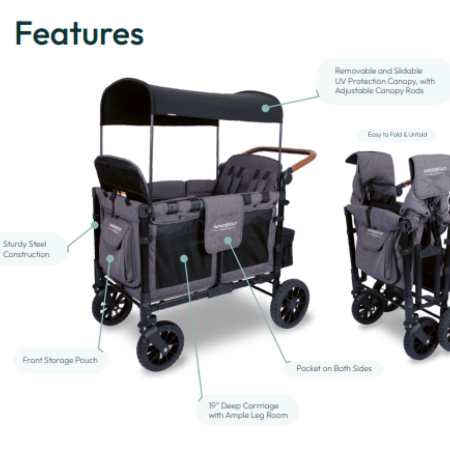 WonderFold - 4 Seater Luxe Wagon