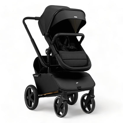 Duo_Cart_Seat_-_Front_View_-_Black_-_Jiffle_Wagon