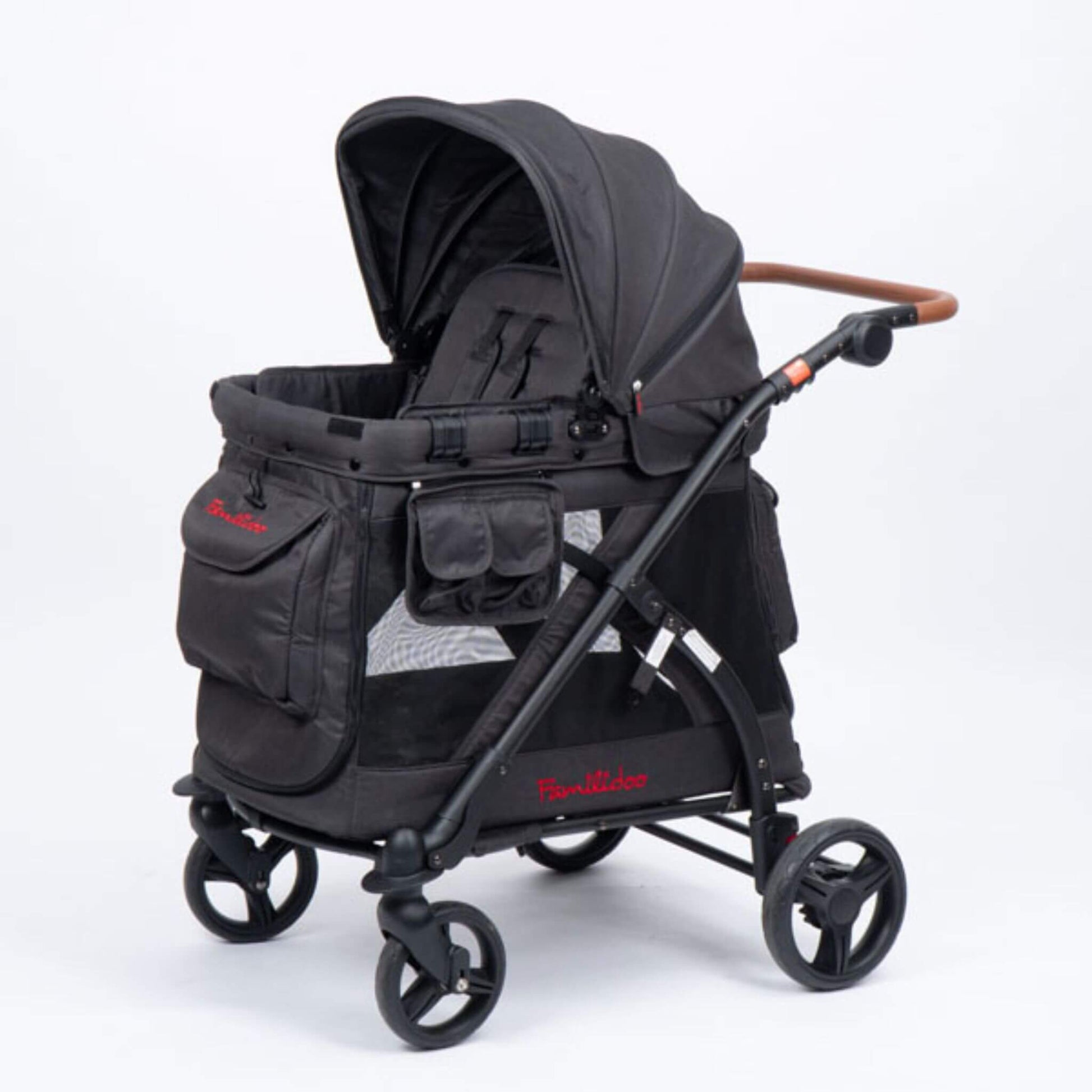 Familidoo-Chariot-Mini-2.0-MJ01-Cart-Black-Front-Angle