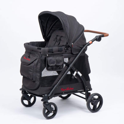 Familidoo-Chariot-Mini-2.0-MJ01-Cart-Black-Front-Angle