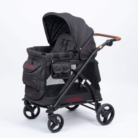 Familidoo-Chariot-Mini-2.0-MJ01-Cart-Black-Front-Angle