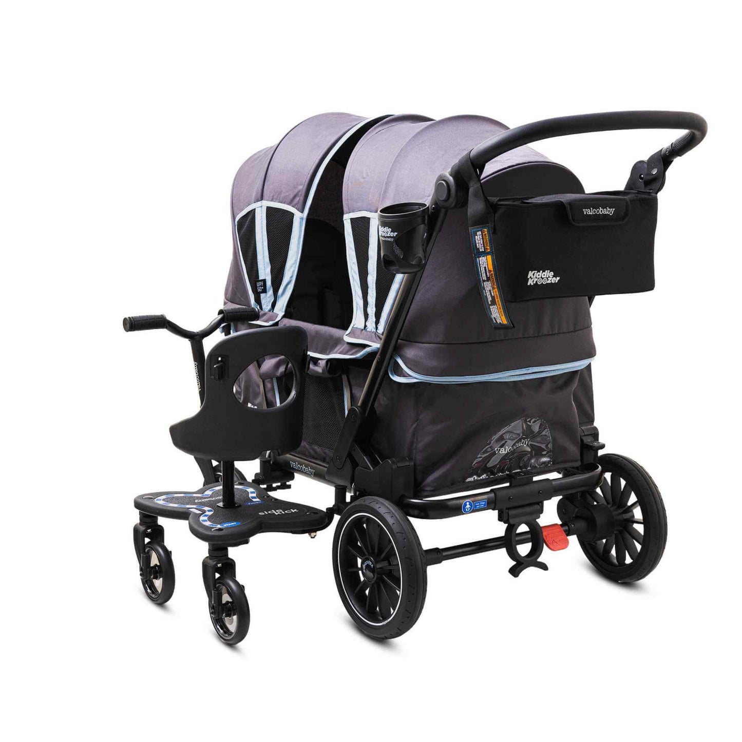 KiddieKroozer-Grey-Sidekick-Back