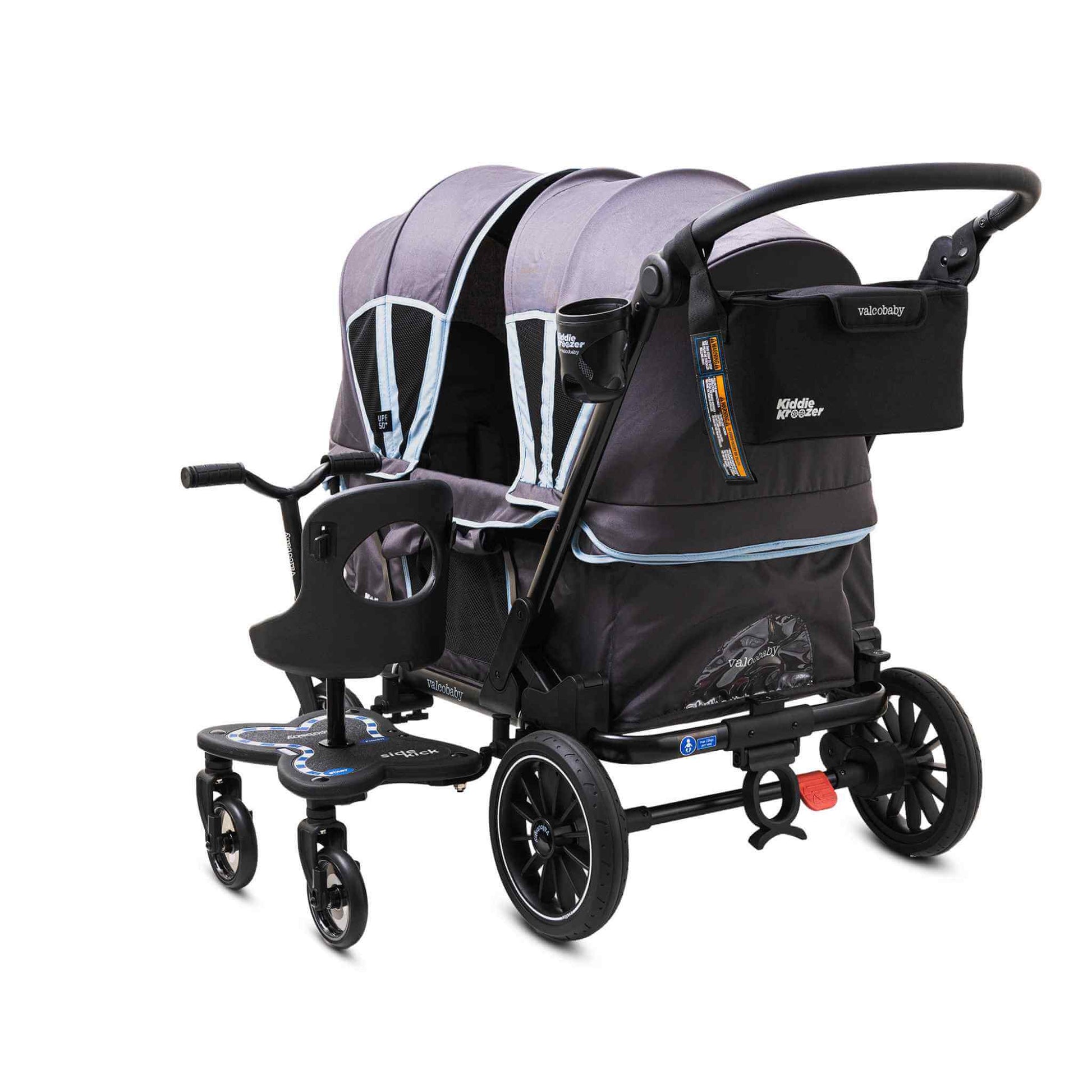 KiddieKroozer-Grey-Sidekick-Back