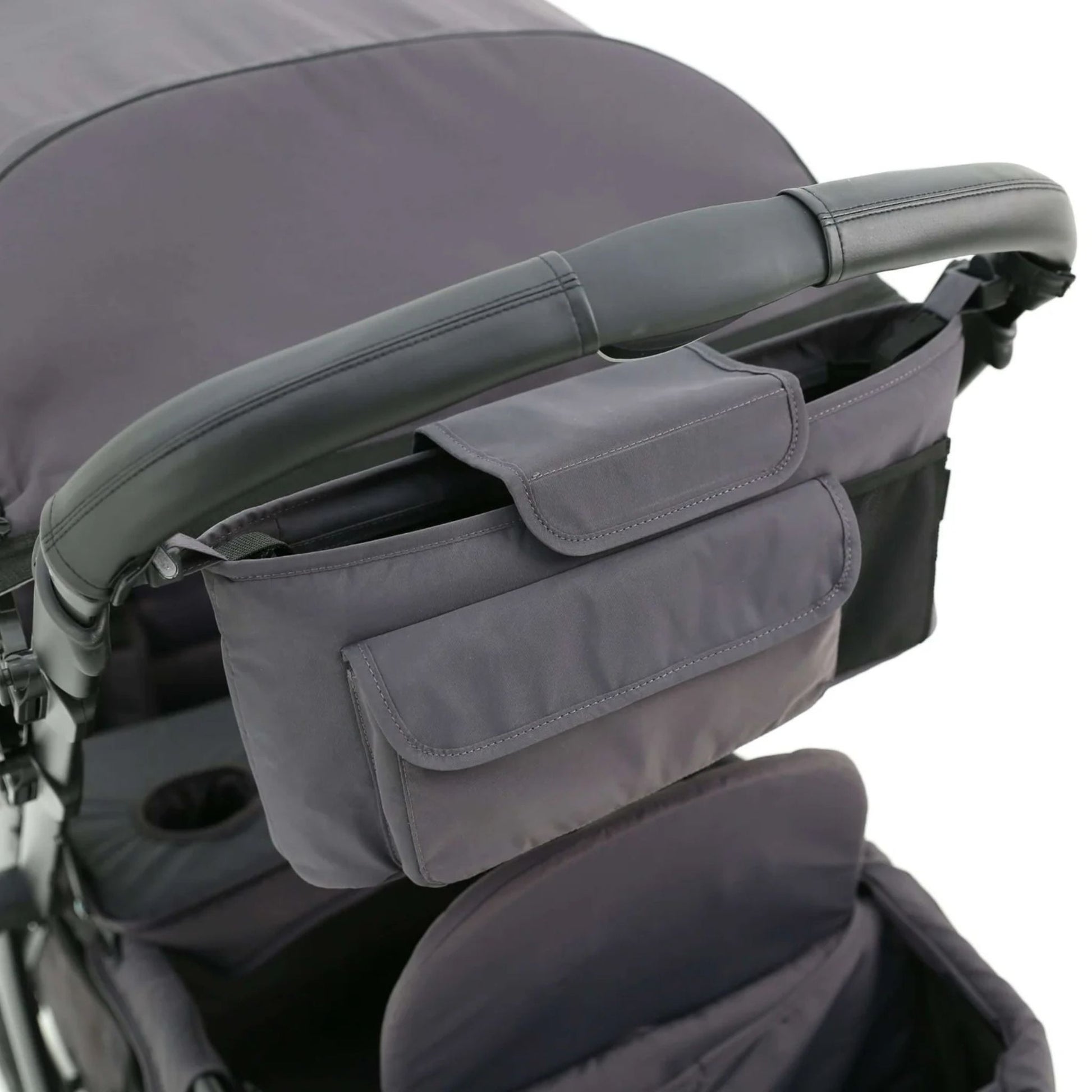 Pronto_Stroller_Organiser_Space_Grey_Detail_Australia