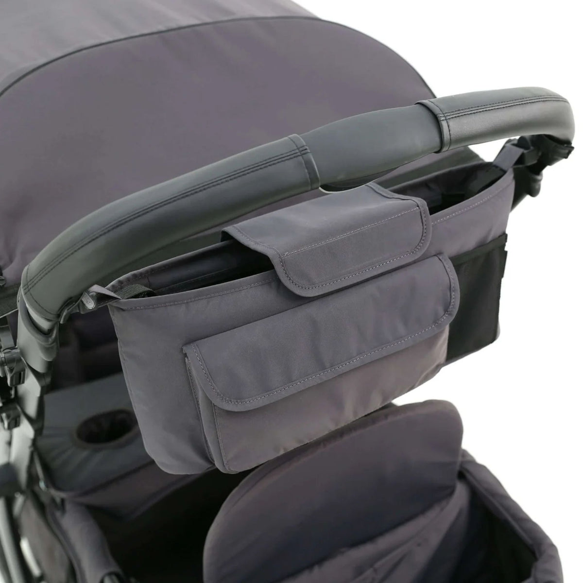 Pronto_Stroller_Organiser_Space_Grey_Detail_Australia