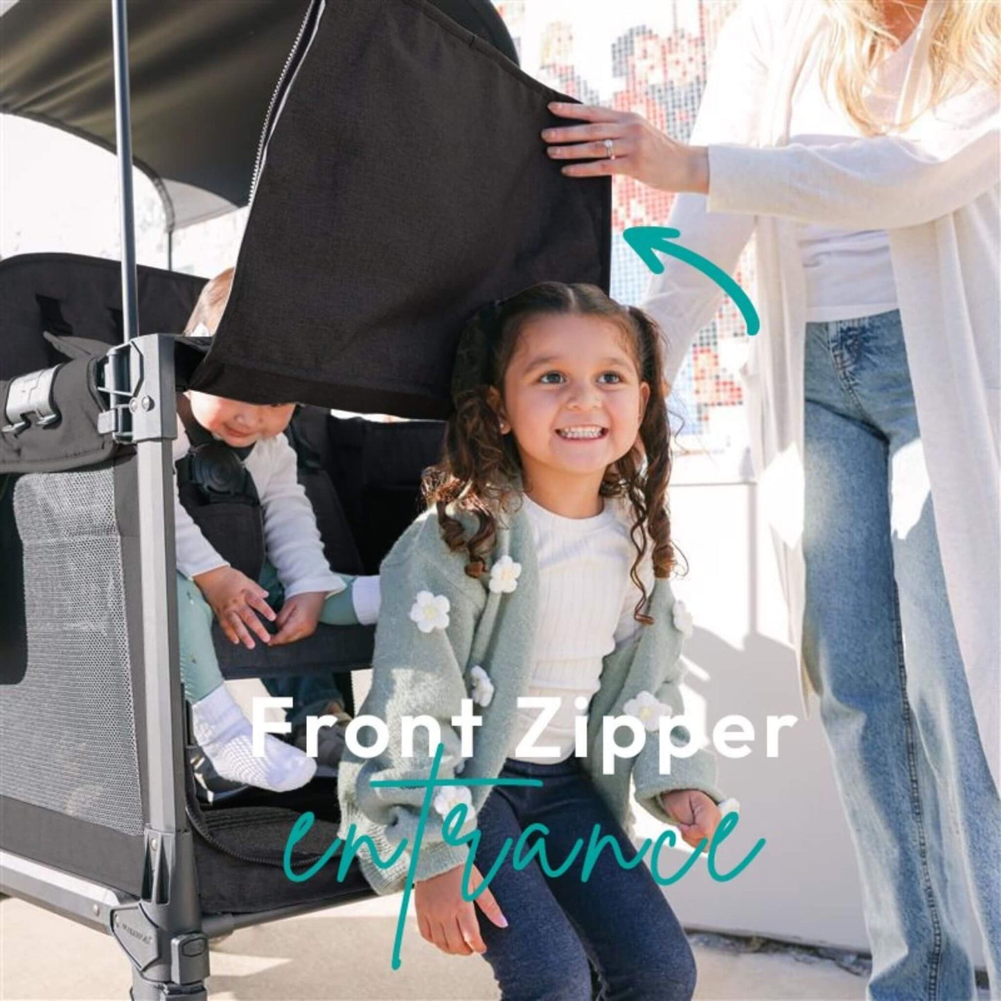 WonderFold-Pro-Luxe-W4-frontzipper-entrance