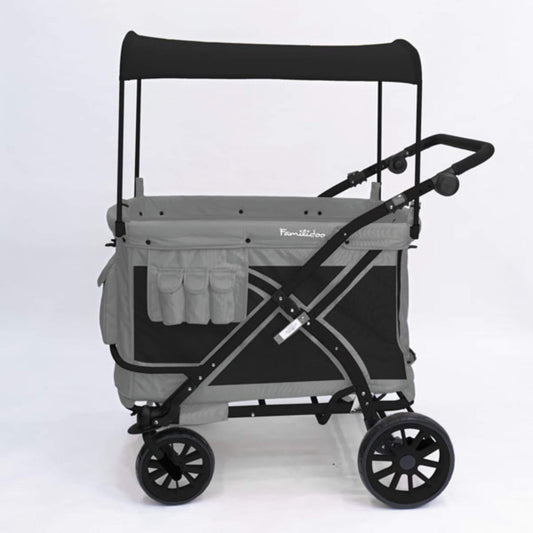 familidoo-chariot-grand-wagon-4-seat-grey-with-canopy