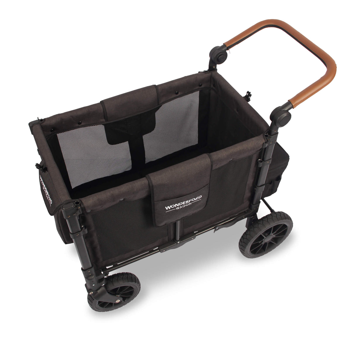 wonderfold-w2-luxe-pro-black-overhead-view-no-seat-australia